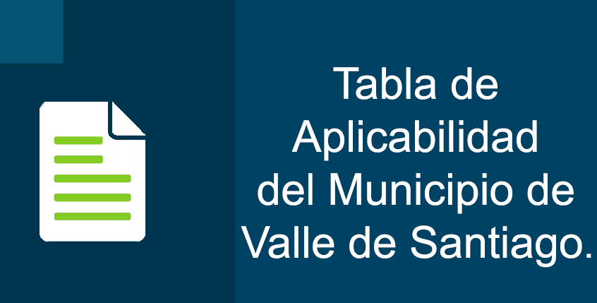 Tabla de Aplicabilidad