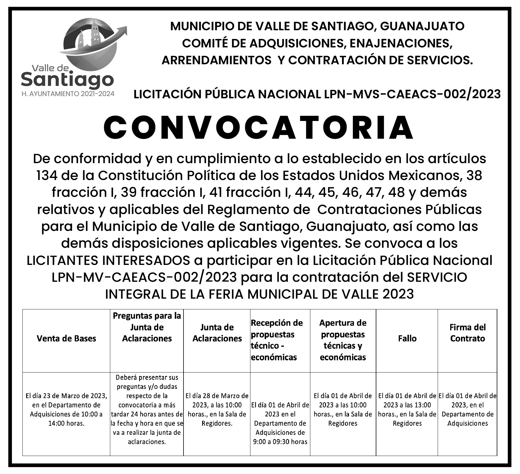 convocatoria marzo Mesa de trabajo 1