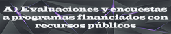 A Evaluaciones y encuestas a programas financiados con recursos públicos